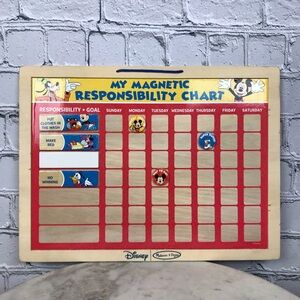 Disney Mickey Mouse Magnetic Responsibility Chart & Whiteboard For Children